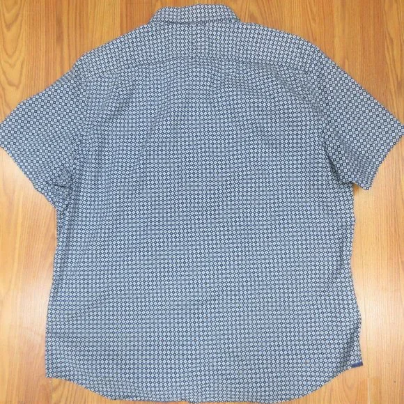 BANANA REPUBLIC REGULAR FIT SHIRT 100% COTTON POINT COLLAR NAVY X-LARGE, XL - Picture 4 of 4